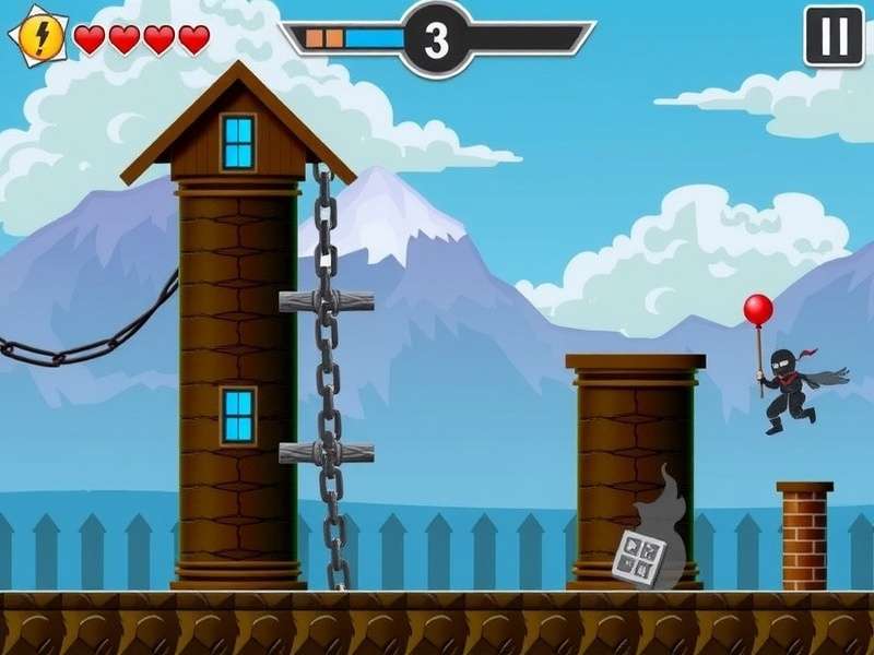Ninja Leap Challenge Gameplay Screenshot